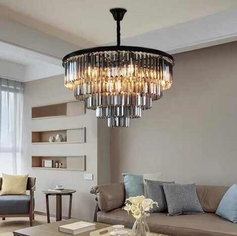 Candelabru Noir Diamond Black 600, LED inclus, 10 surse de iluminare