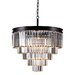 Candelabru Noir Diamond Black 600, LED inclus, 10 surse de iluminare
